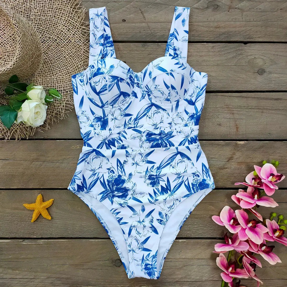 Surf Girlie One Piece Swimsuit for Summer Beach Fun - Love Salve